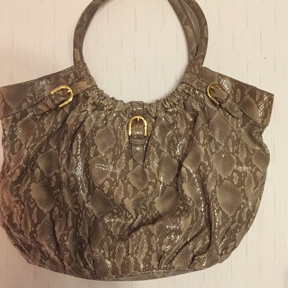 Animal Print Embossed Leather Bag - Picture 2 of 8